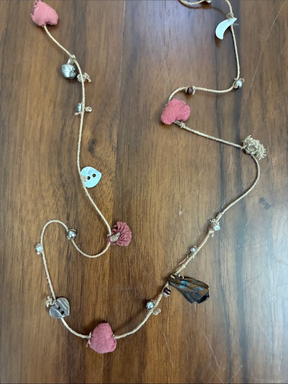 Magnolia Pearl Pink & Turquoise Beaded Long Necklace - Picture 3 of 6